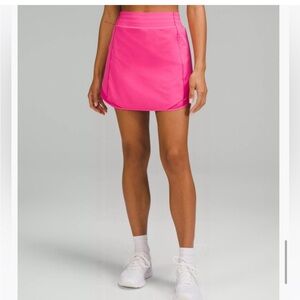 Lululemon Athletic Hotty Hot High Rise Skirt Sonic Pink Women’s Size 8
